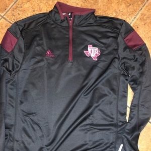 Adidas Texas A&M 1/4 jacket men’s size Small